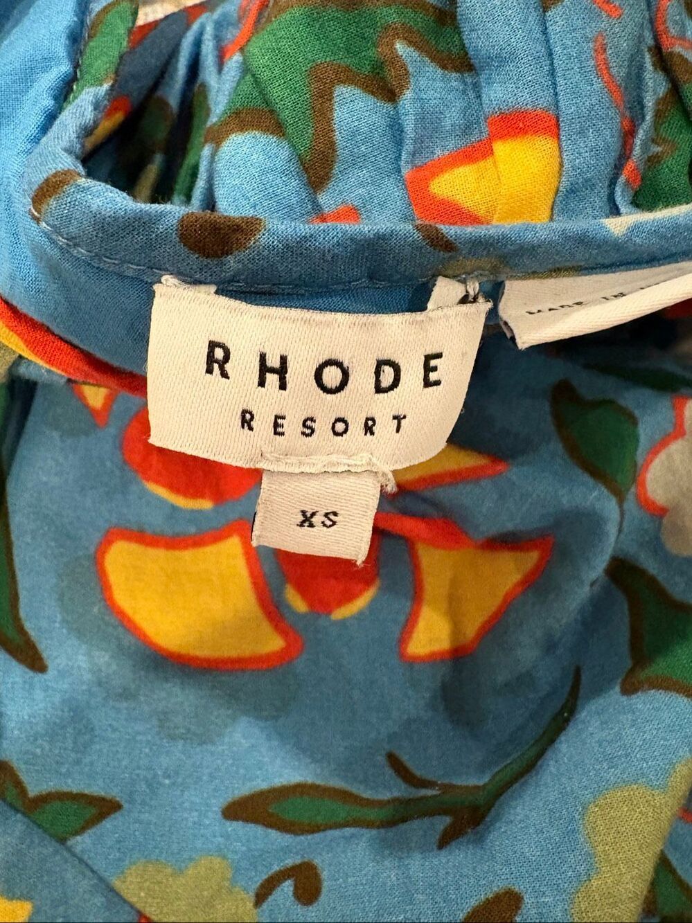 Rhode Resort Nala Dress XS Floral Trapeze Swing Dress - Picture 6 of 6